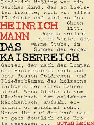 cover image of Das Kaiserreich--Trilogie (Der Untertan. Die Armen. Der Kopf)